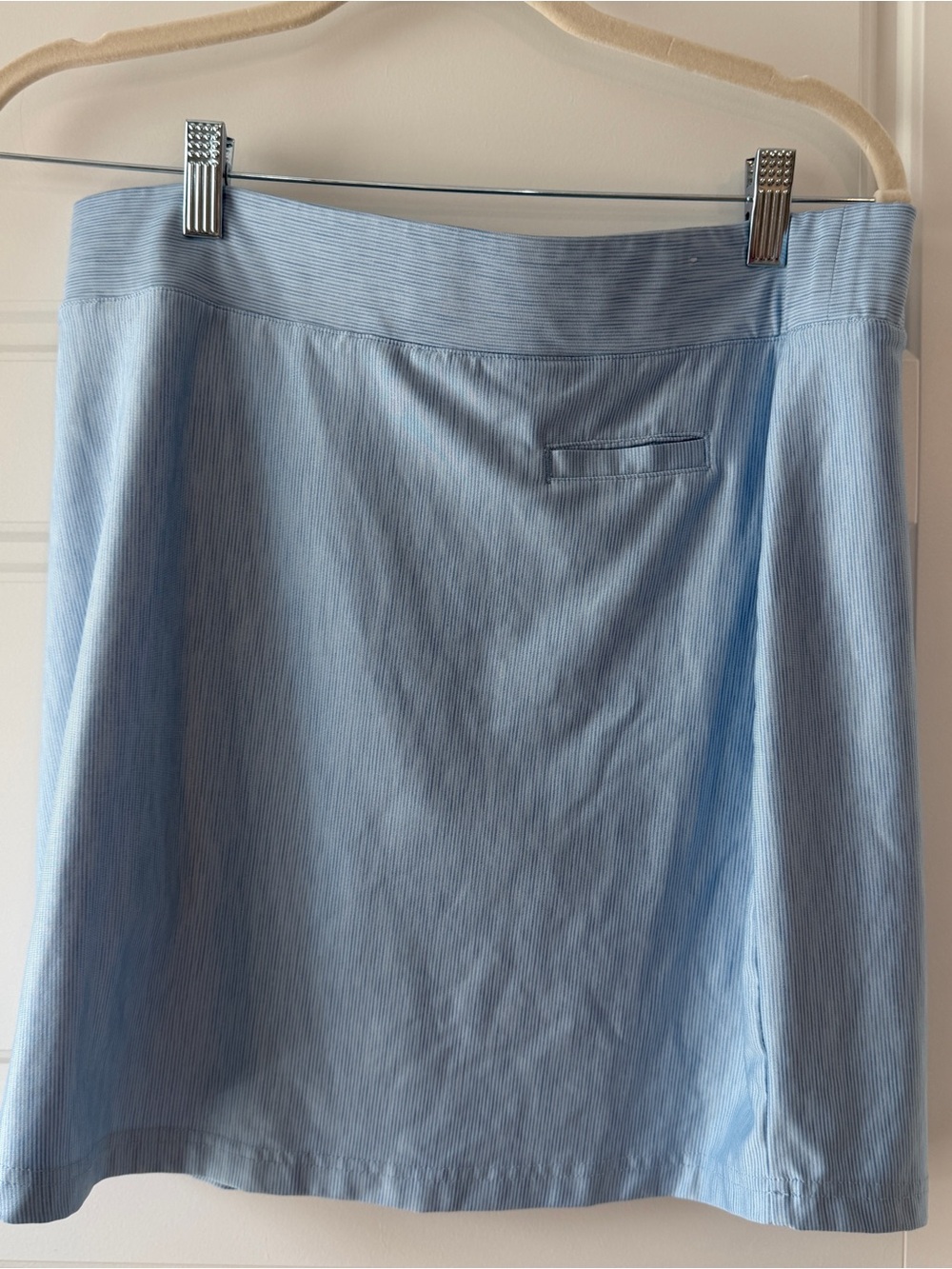 Pebble Beach Light Blue A-Line Skirt